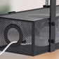 Iron Mesh Under Desk Cable Management Tray No Drill With Clamp Mount