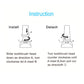 Electric Sonic Toothbrush Travel Rechargeable Ultrasonic Electric Toothbrush with 10 Brush Heads