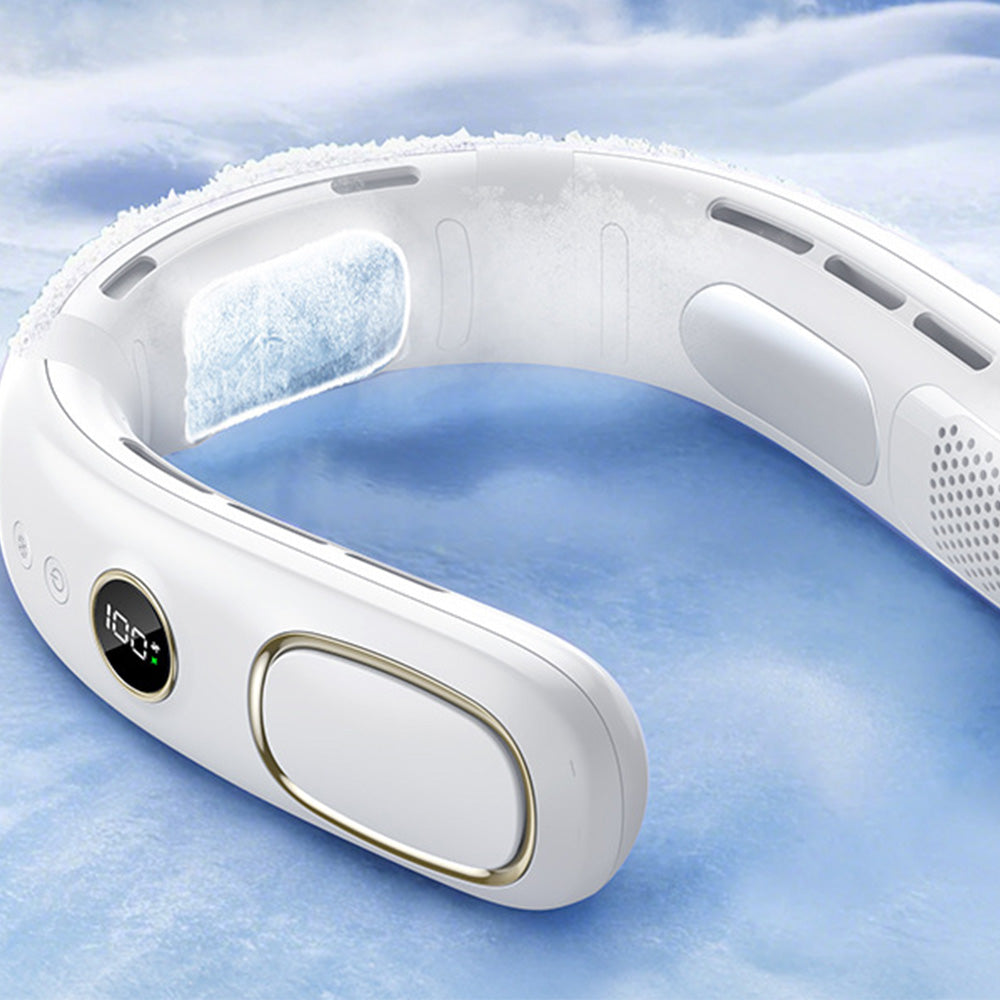 Neck Air Conditioner Cooling Neck Fan Neck Cooler 4000mAh Wearable Personal Fan
