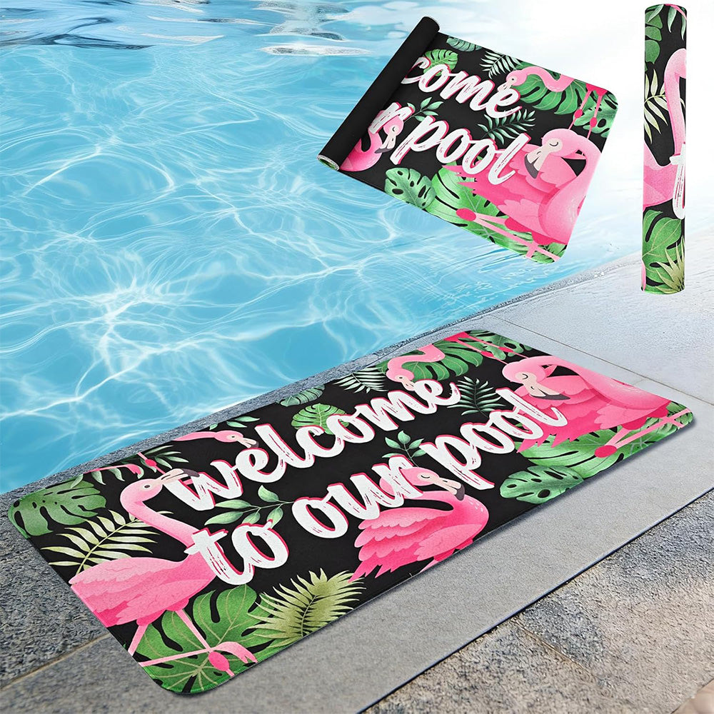 Summer Pool Floor Mat Non Slip Diatomite Mat for Outdoor Patio Beach