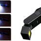 2Pcs Rechargeable COB Work Lights with Magnetic Base Clip Rotatable Flashlight Emergency Lamps