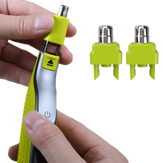 2Pcs Nose Hair Trimmer attachment Replacement Heads Compatible with Philips Norelco One Blade