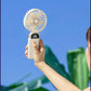 Handheld Fan With LED Display Foldable Hanging Neck Fan Rechargeable Portable Fan
