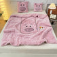 Pillow Blanket Throws Back Support Cushion