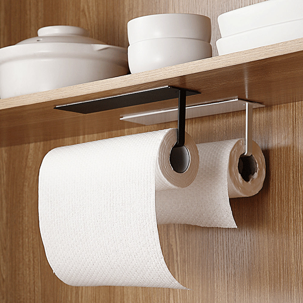 Aluminum Alloy Wall Mount Paper Towel Holder with Self Adhesive