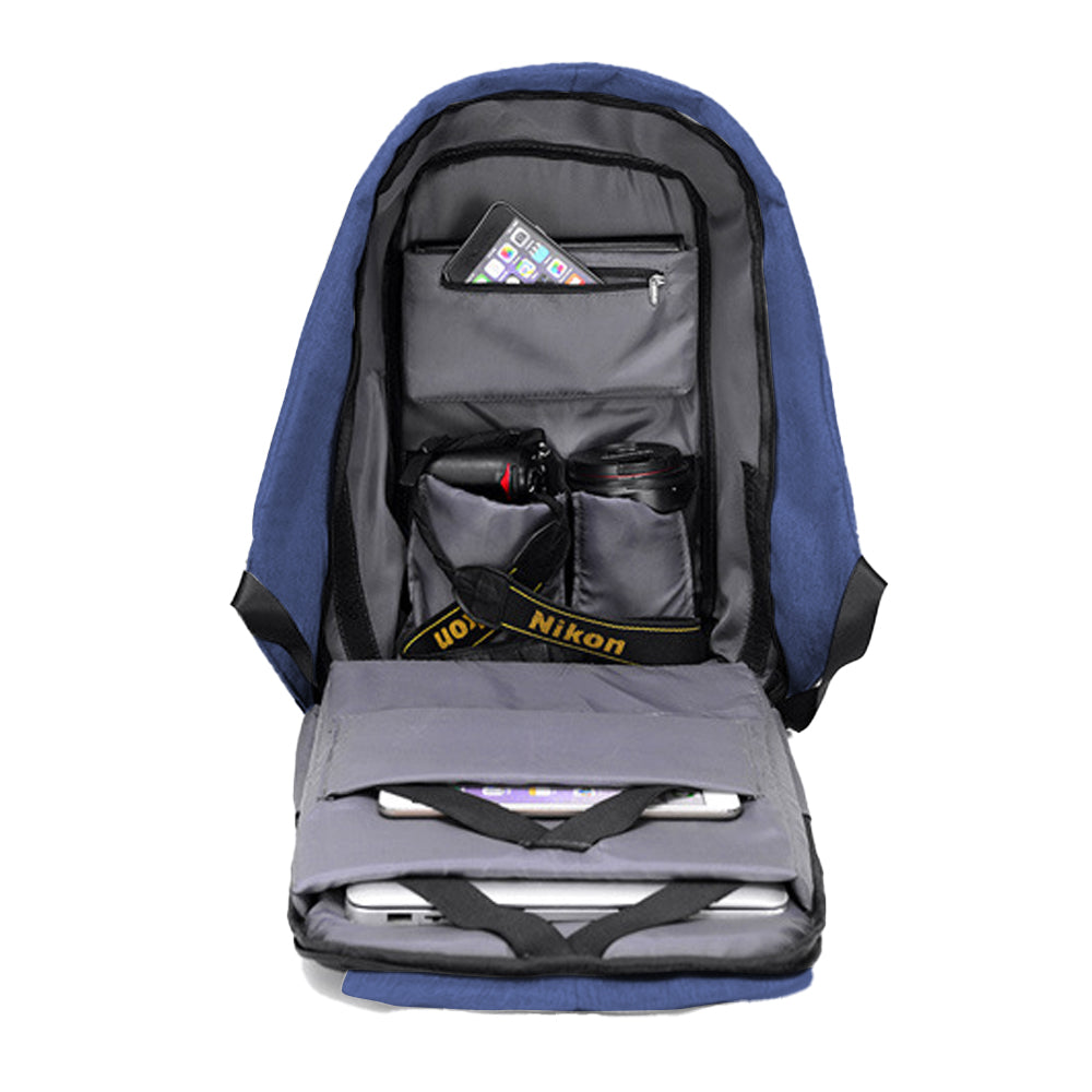 Anti-Theft Backpack School Travel Laptop Bag with USB Charging Port