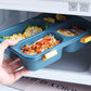 Portable Microwaveable Lunch Box Bento Box-4-Compartment