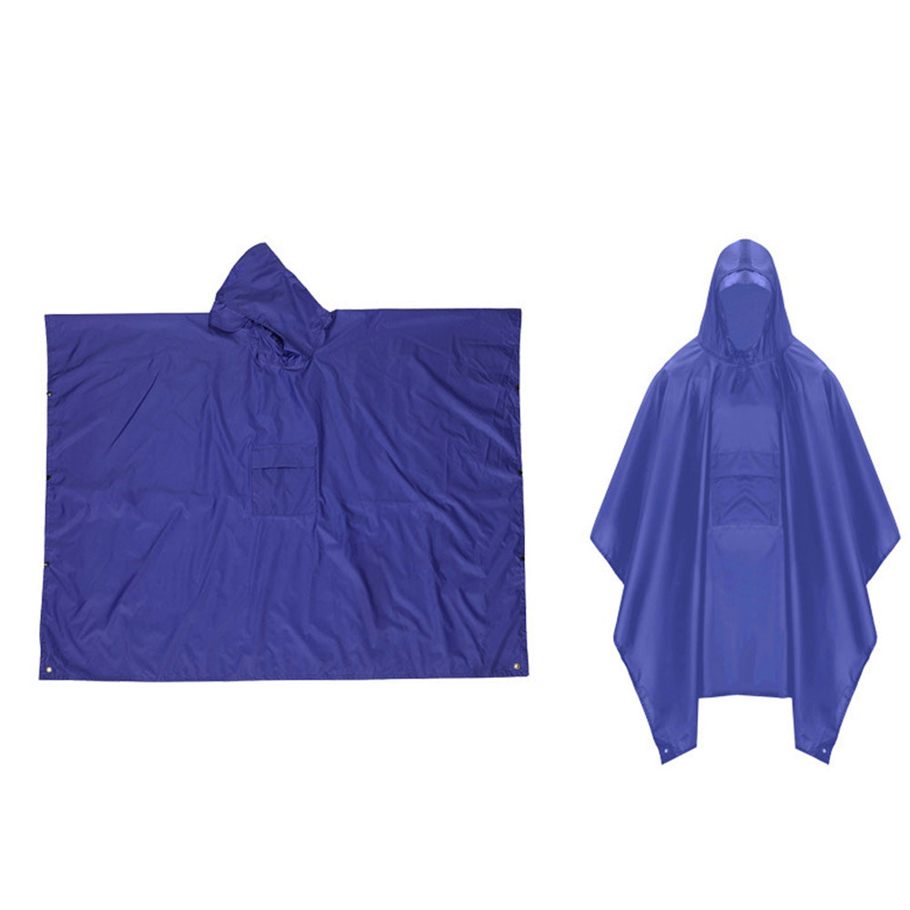 3 in 1 Portable Rain Poncho Waterproof Lightweight Emergency Raincoat with Pocket
