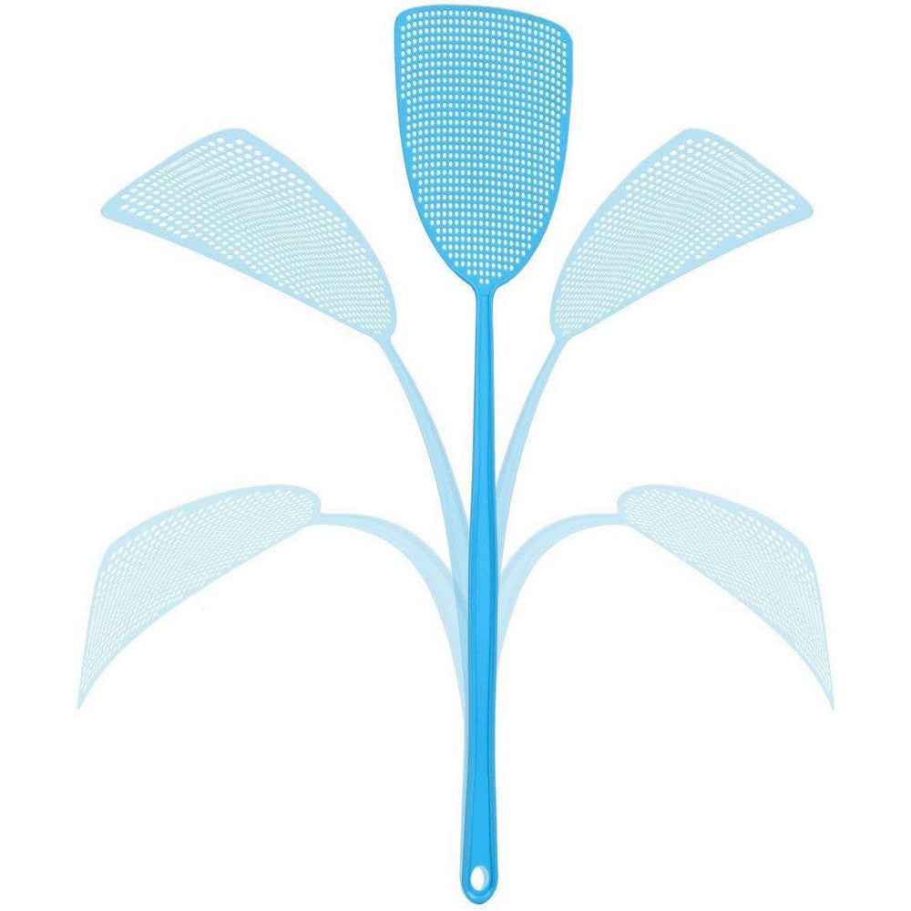 6Pcs Plastic Manual Fly Swatter with Long Handle