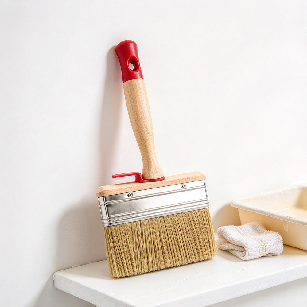 Thickened Square Paint Brush 3 cm PET Bristle for Wall Fence Door