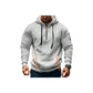 Fleece Hooded Sweatshirt Casual Hoodie for Men-Light Grey
