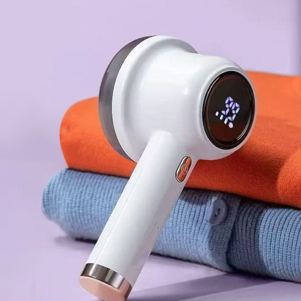 Electric Lint Remover with 3 Speed Levels LED Display 3 Replacement Blades for Clothes