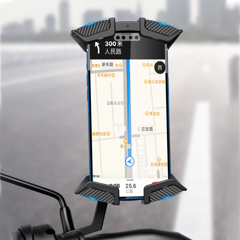 Mobile Phone Mount Holder with Crab Clamp for Motorcycle Bicycle