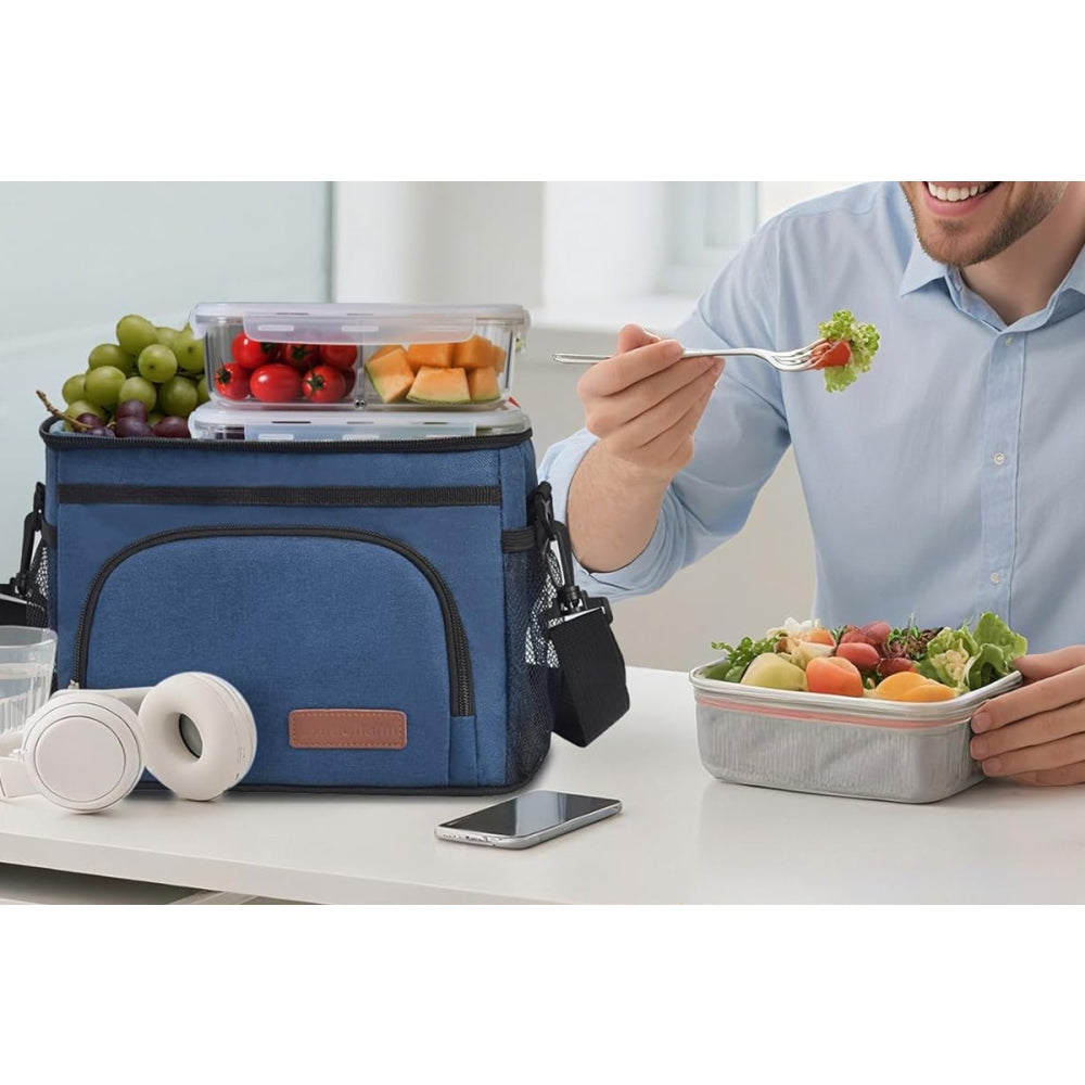 Insulated Lunch Bag for Women/Men Reusable Lunch Box for Office Picnic Hiking Beach