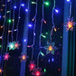 4m Curtain String Lights Waterproof Christmas Window Lights for Party Decorations