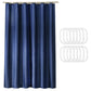 Waterproof Shower Curtain with 12 Hooks Thick Polyester for Bathtub Bathroom