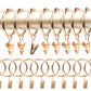 18-Pack Metal Curtain Rings Clips 4.0mm Wire 50mm Inner Diameter