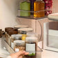 2-Tier Rotatable Pull-Out Storage Rack Kitchen Spice Organizer