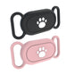 2Pcs Silicone Case Water-resistant Pet Collar Holder for Samsung Galaxy SmartTag2-Black and Pink
