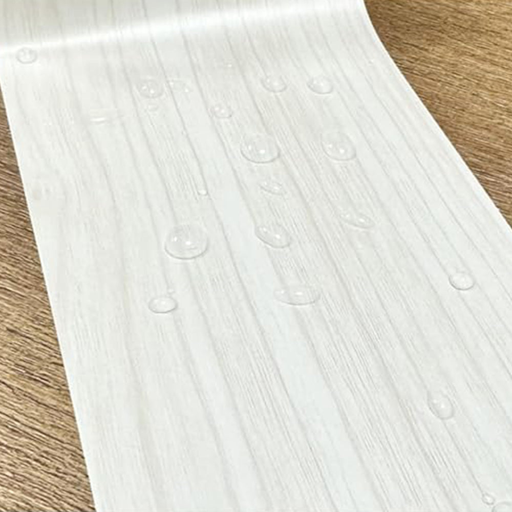 Peel and Stick Wood Grain Border Waterproof Sticker Self Adhesive for Wall
