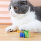 40Pcs Colorful Plastic Spring Bouncy Coil Teasing Playing Cat Toy