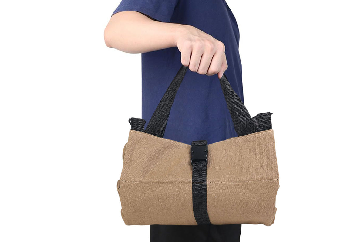 5 Pockets Tool Roll Organizer Bag Oxford Cloth Storage for Mechanics