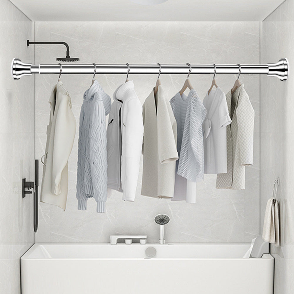 Adjustable Tension Curtain Rod Telescopic Shower Pole for Bathroom