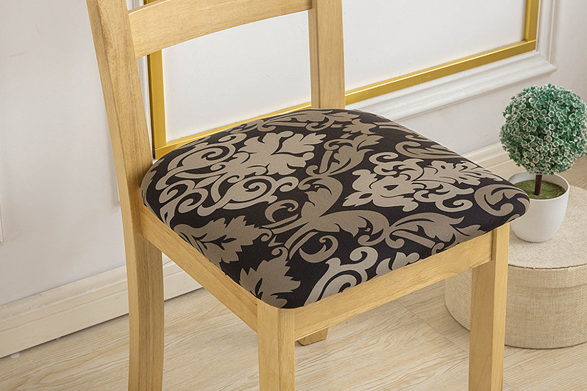 2Pcs Chair Seat Cover Stretch Chair Covers Washable Seat Cushion Slipcovers -ST1