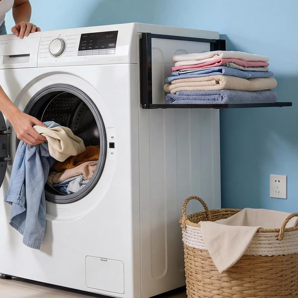 Foldable Storage Shelf for Washing Machine and Refrigerator