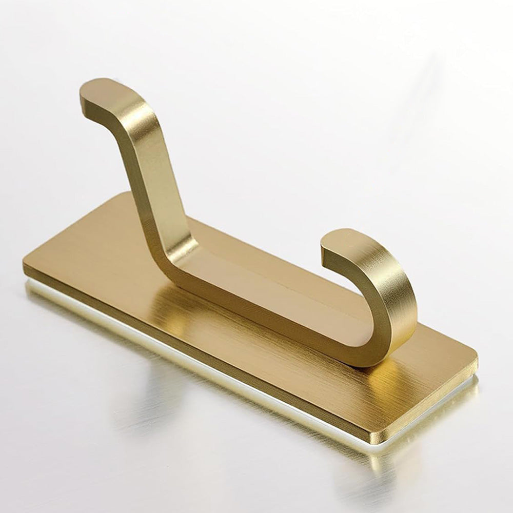 4 Pack Stainless Steel Double Adhesive Hooks with 3kg Capacity