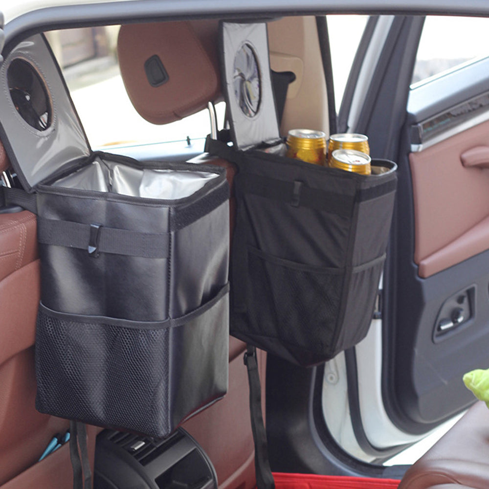 Leak Proof Car Trash Can with Lid