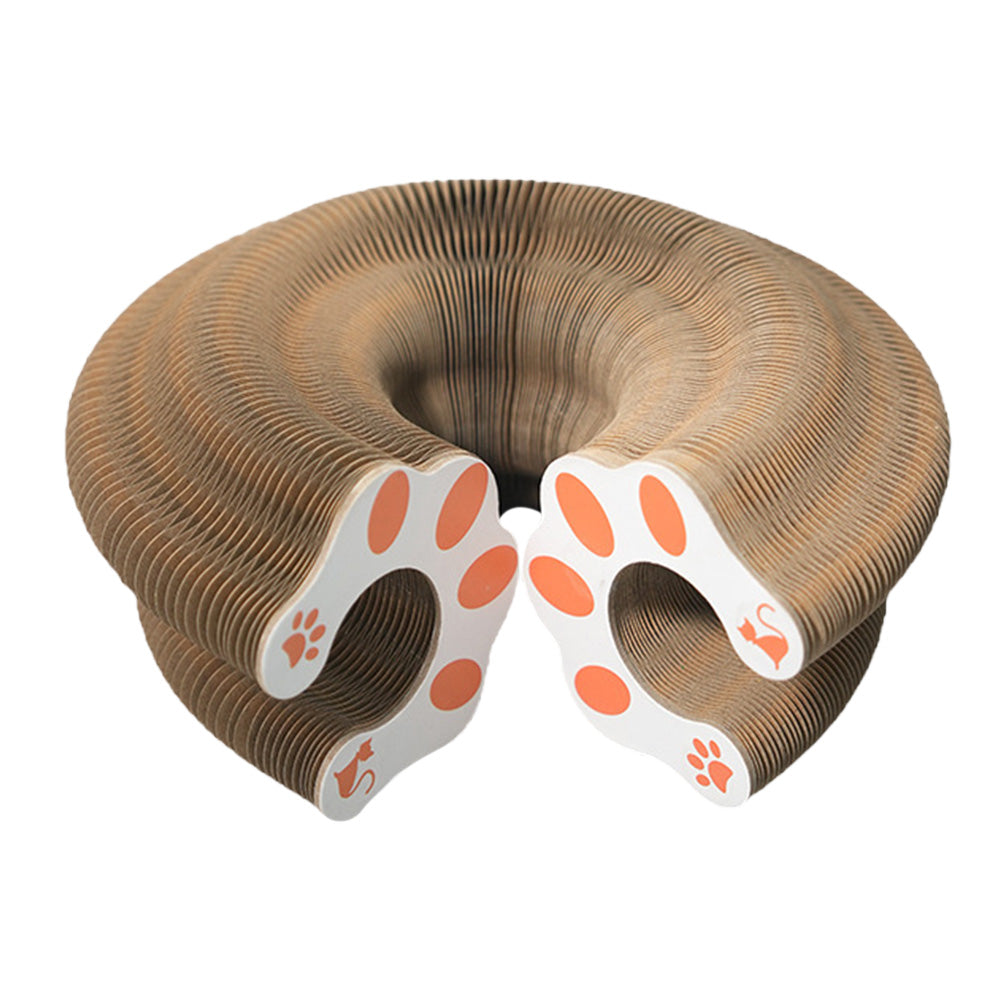 Magic Organ Cat Toy Foldable Reversible Infinity Style Cat Scratch Board