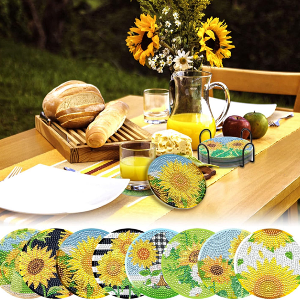 16Pcs Diamond Art Coasters Kit Diamond Painting Coasters