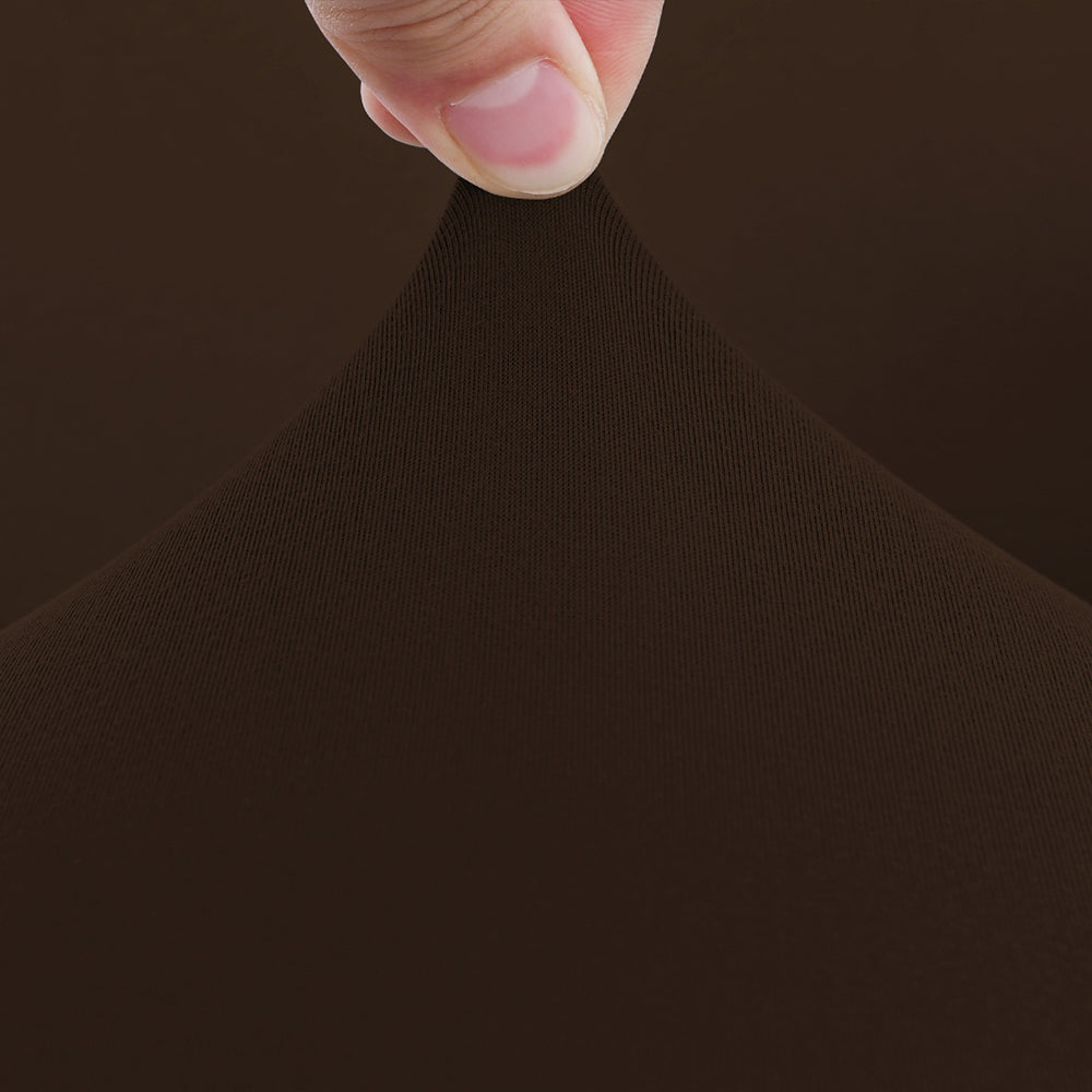 Water-Resistant Stretch Computer Office Chair Cover Durable Zipper Design-Black