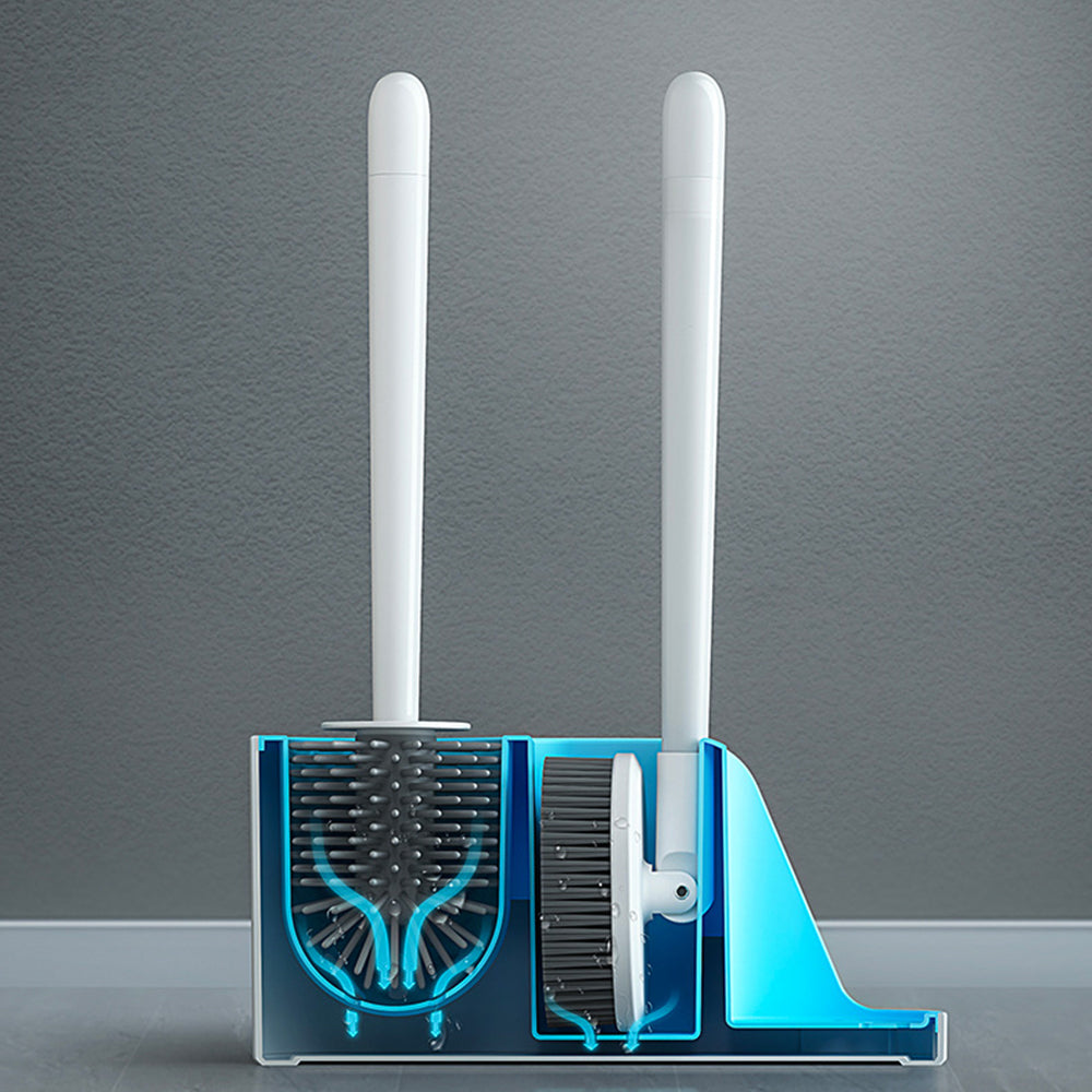 Soft TPR Toilet Brush Set for Bathroom Cleaning