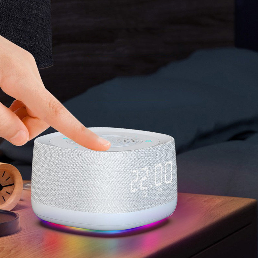 White Noise Sound Machine With Alarm Clock And Breathing Light