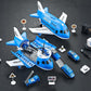 Kids Transformable Airplane Transport Playset Transformable Storage Plane Toy