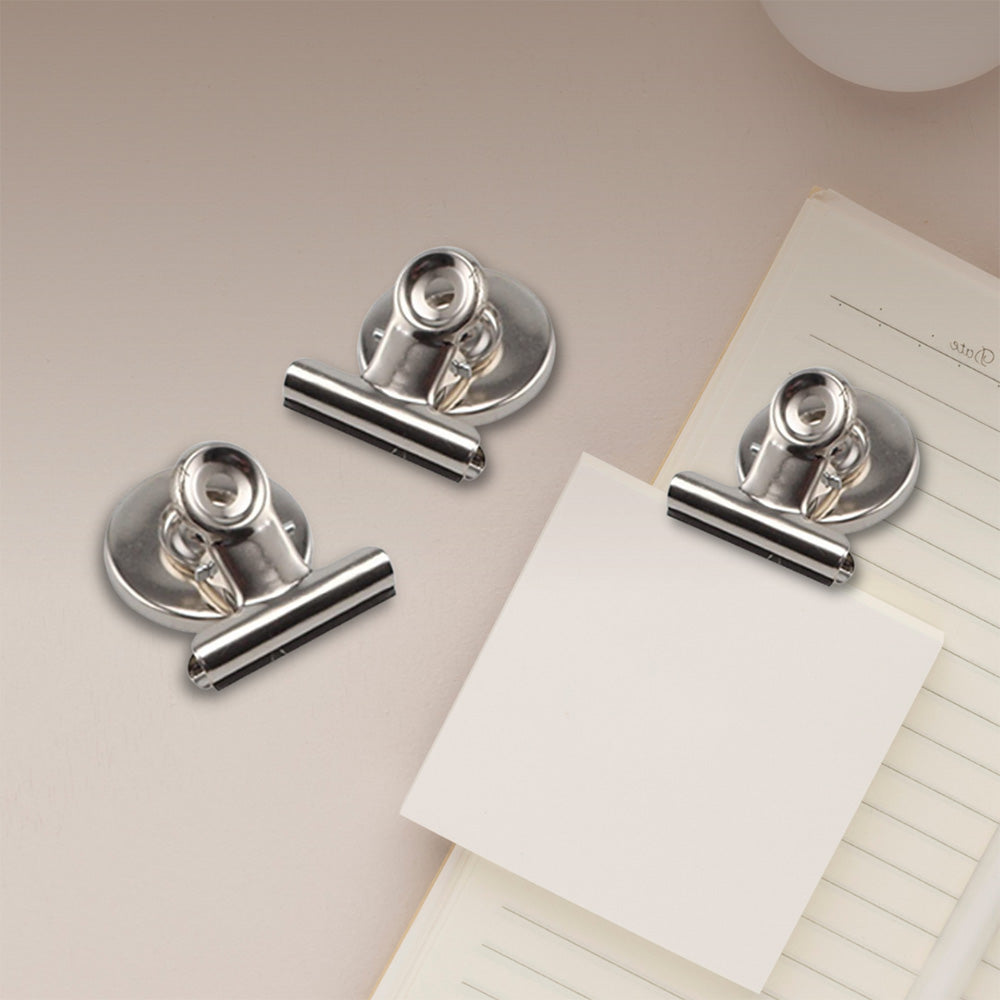 12 Pack Metal Fridge Clips for Photo Plan Refrigerator Clips for Home School Office