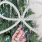 Sparkling Christmas Tree Top Bow for Holiday Decoration