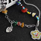 4pcs Women's Pendant Necklace Trendy Hoodie Sweater Chain