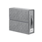 Bed Sheet Organizer and Storage Foldable Organizer Closet-Gray Embossed Flowers