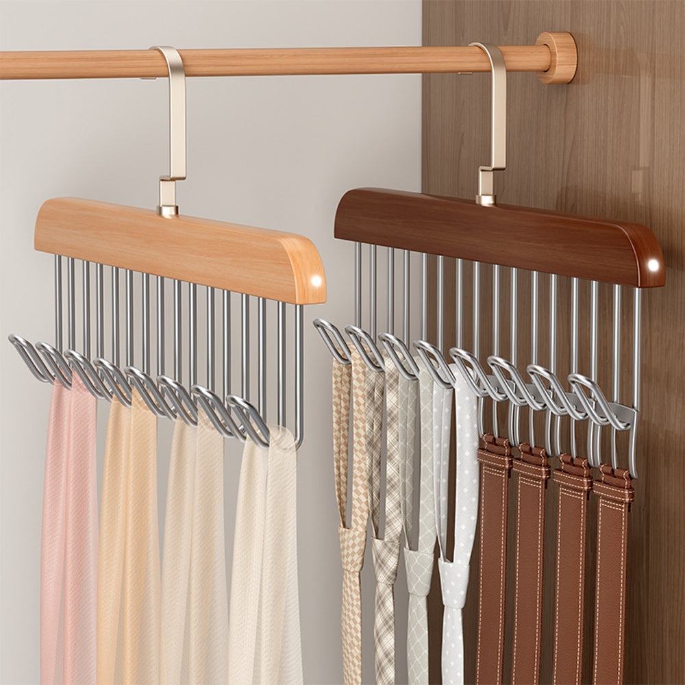 2Pcs Multi Hook Anti Slip Space Saving Clothes Hanger