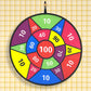72CM Large Dart Board For Kids With 12 Sticky Balls Double-Sided Dart Board Game