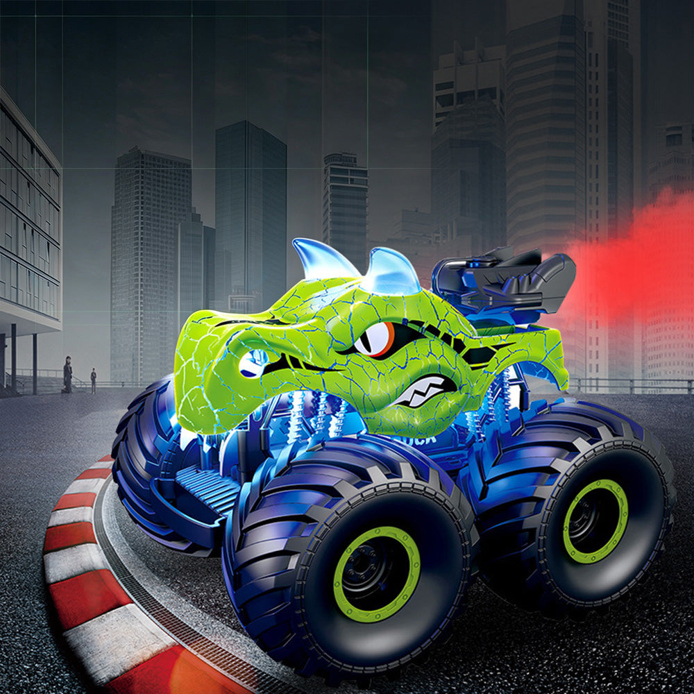 2.4G Remote Control Dinosaur Spray Off Road Truck with LED Lights