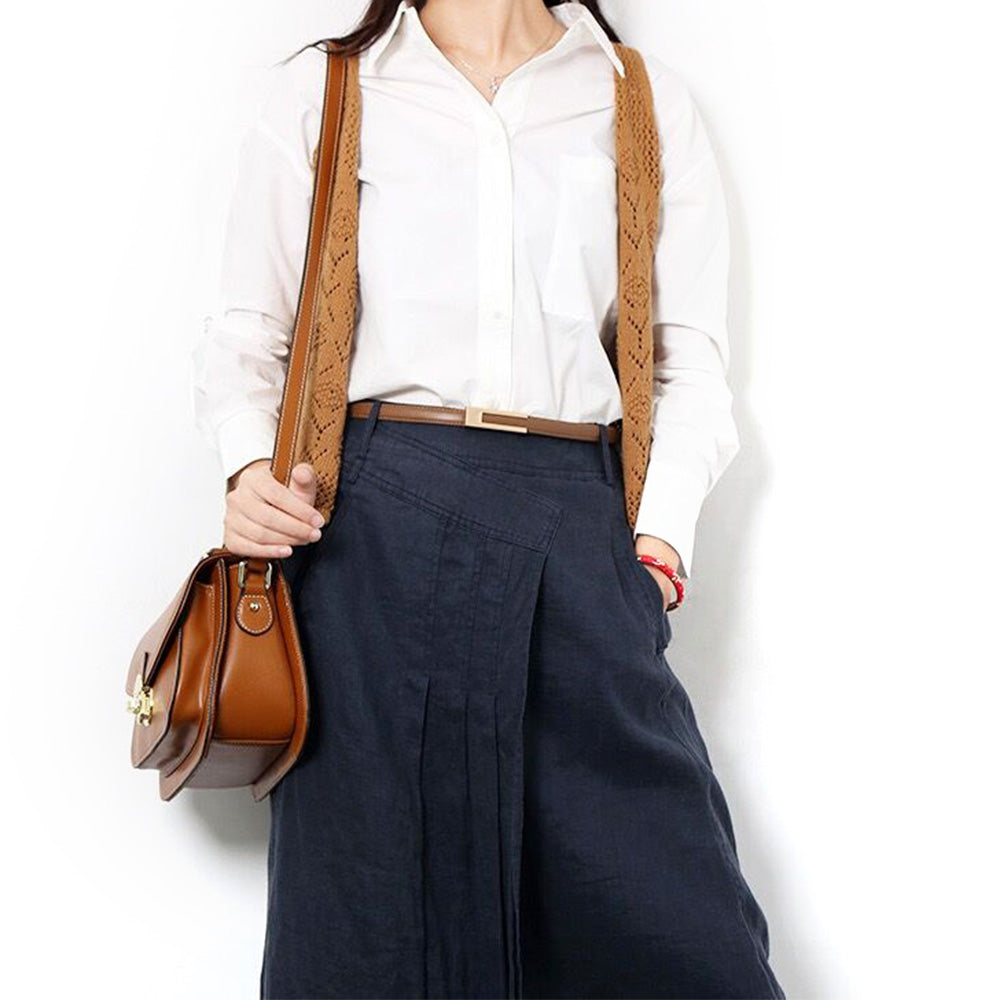 Vintage Womens PU Leather Casual Belt for 72 to 94cm Waist