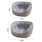 Soft Dog Bed for Indoor Anti Slip Pet Bed for Small Medium Dog Cat-Grey