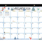 Desk Calendar 18-Month from 2026 Jan- 2027 June with Corner Protectors for Office