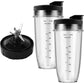 Blender Replacement Parts for Ninja Blender Auto IQ Series 710ml Blender Cups with To-Go Lids