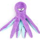Interactive Plush Squeaky Dog Toy with Crinkle Tentacles for Medium & Large Dogs