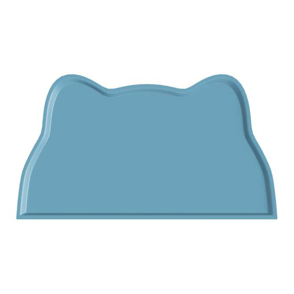 Thick Silicone Non Slip Pet Feeding Mat with Raised Spill Edge